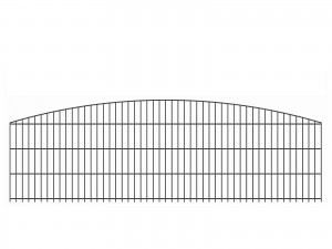 Schmuckzaunelement "Iller" anthrazit H 630/830 mm