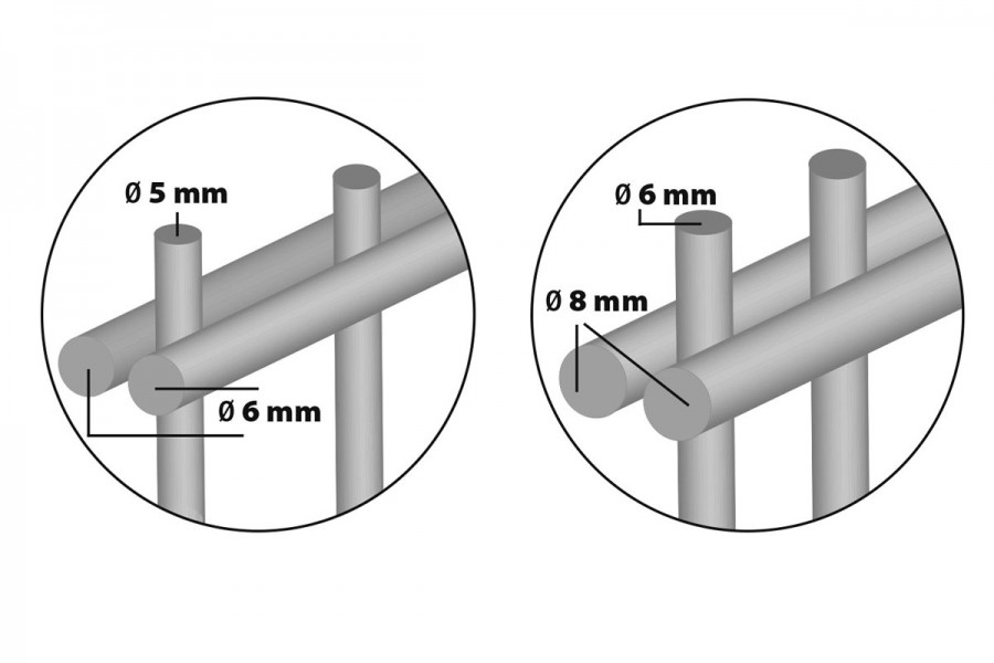 Doppelstabmattenzaun (Sonderangebot) 1830mm 6/5/6 20m good Set